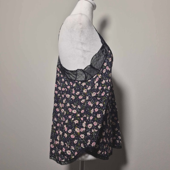 Zadig & Voltaire NWT Christy Anemone Floral Print Racerback Coquette Lace Tank L - Picture 5 of 12